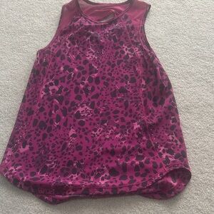 lululemon athletica Pink and Black Tank Top